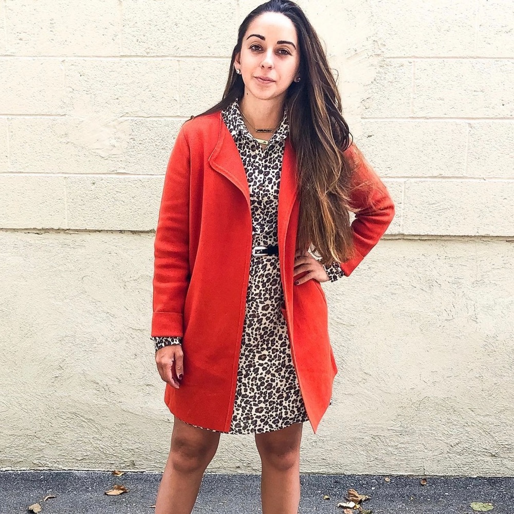 Loft leopard print dress